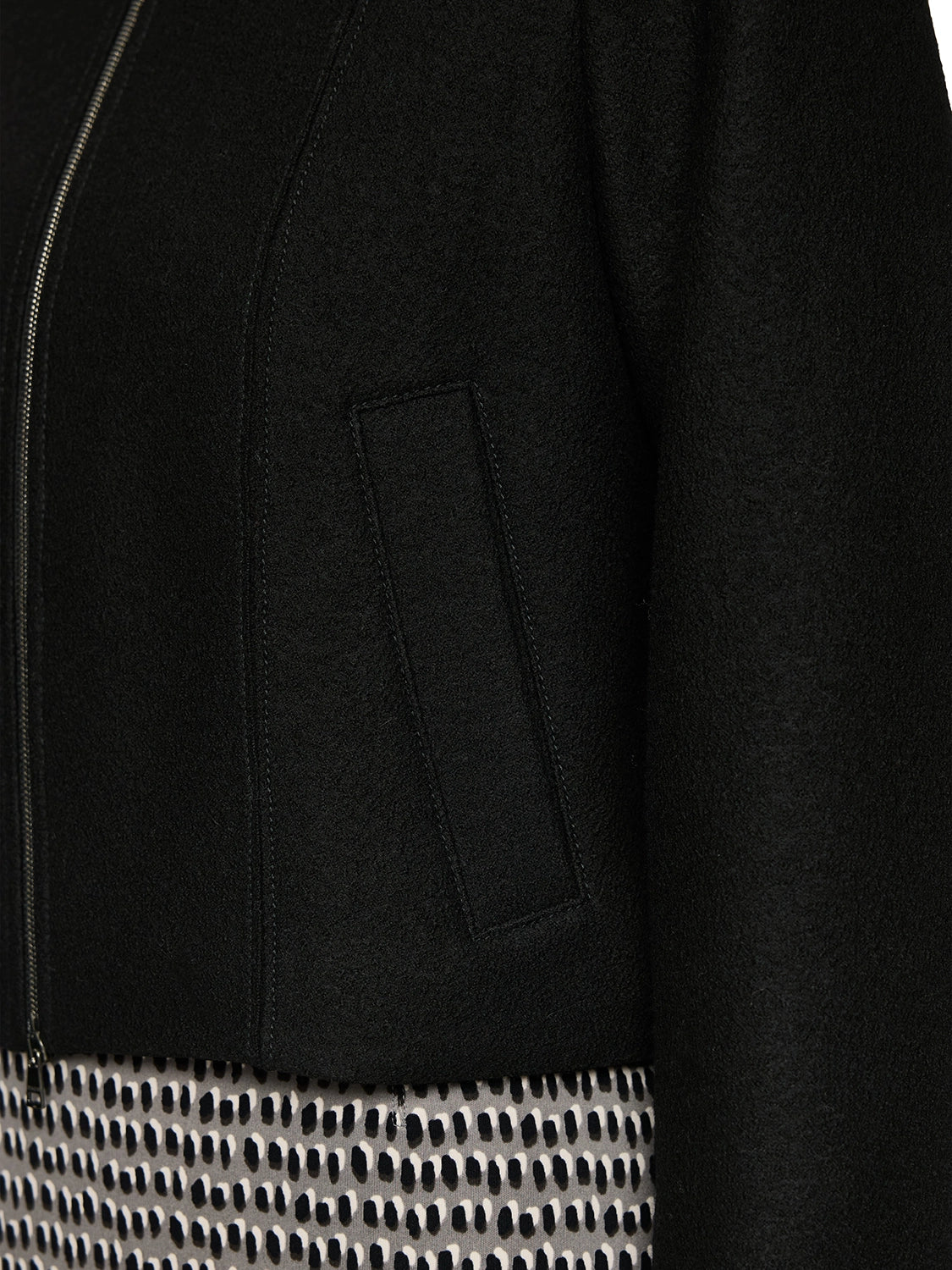 Marc Cain Knitted in Germany new wool jacket in Black ZC 31.12 J30