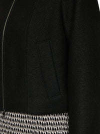 Marc Cain Knitted in Germany new wool jacket in Black ZC 31.12 J30