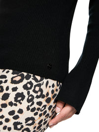 Marc Cain Elegant long-sleeved floral detail top ZC 41.19 M53 - Pre-Order November Delivery