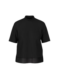 Marc Cain Shirt with silk trim in Black ZC 48.17 J15