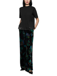 Marc Cain Shirt with silk trim in Black ZC 48.17 J15