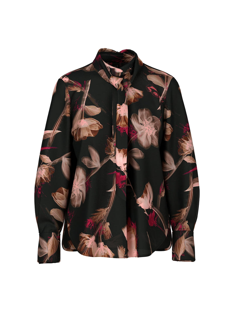 Marc Cain Turtleneck blouse with floral print ZC 51.11 W28 - Pre-Order November Delivery