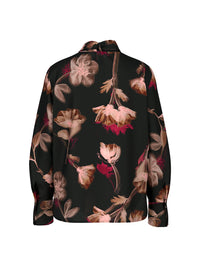 Marc Cain Turtleneck blouse with floral print ZC 51.11 W28 - Pre-Order November Delivery