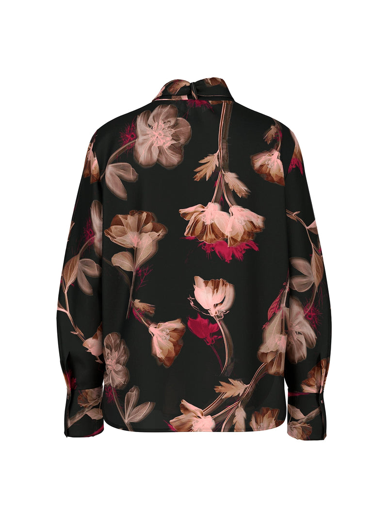 Marc Cain Turtleneck blouse with floral print ZC 51.11 W28 - Pre-Order November Delivery