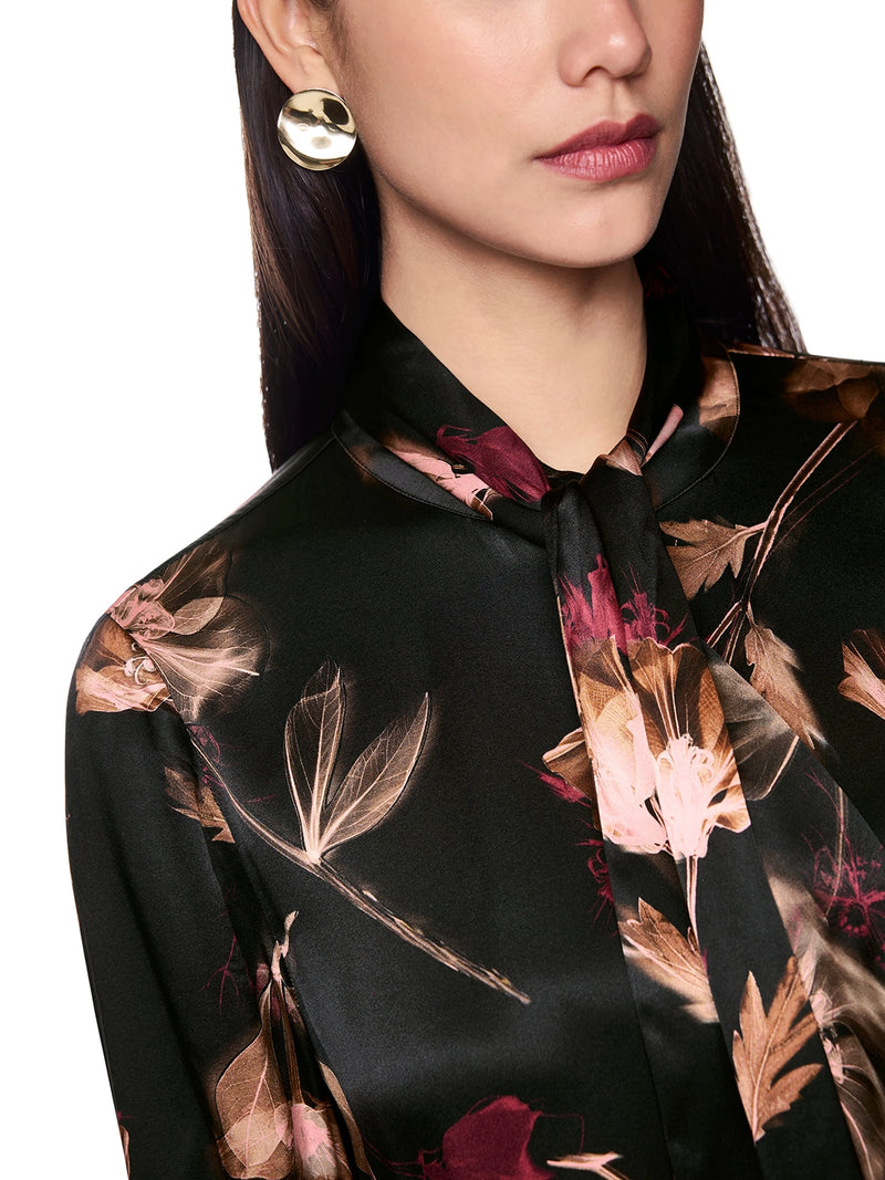 Marc Cain Turtleneck blouse with floral print ZC 51.11 W28 - Pre-Order November Delivery