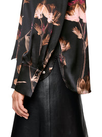 Marc Cain Turtleneck blouse with floral print ZC 51.11 W28 - Pre-Order November Delivery