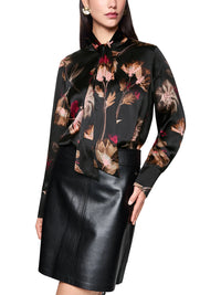 Marc Cain Turtleneck blouse with floral print ZC 51.11 W28 - Pre-Order November Delivery