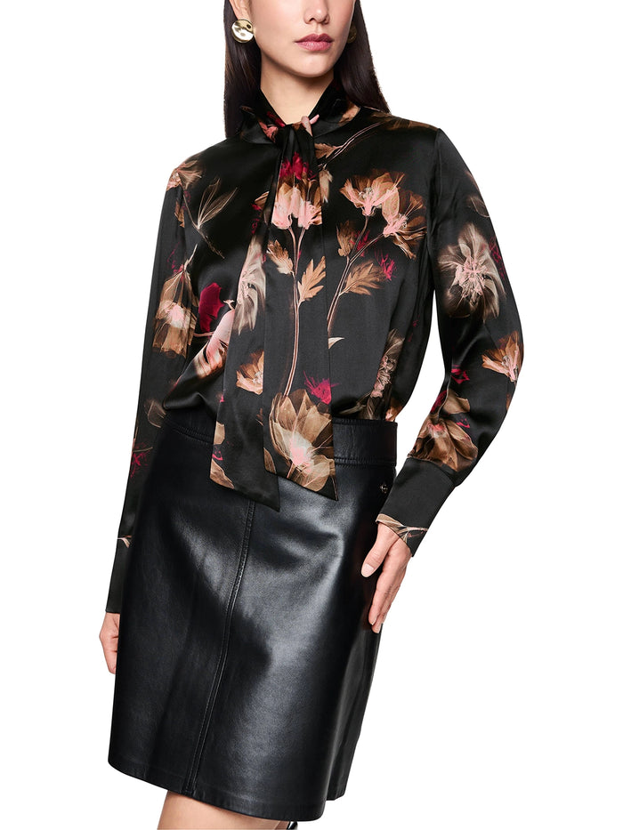 Marc Cain Turtleneck blouse with floral print ZC 51.11 W28 - Pre-Order November Delivery