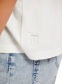 MarcCain Soft Cotton Bee Embroidery Top US4821J47