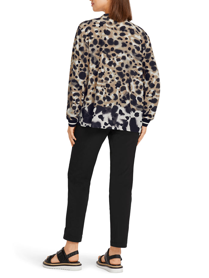 MarcCain "Rethink Togeter" Printed Top US5506W40