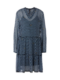 MarcCain Polka Dot Dress with Bee Print US2102W31