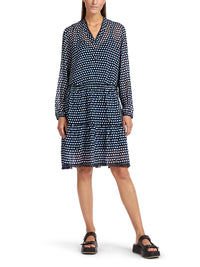 MarcCain Polka Dot Dress with Bee Print US2102W31