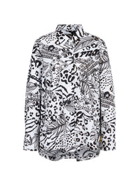 Marc Cain Printed "Rethink Together” Shirt Blouse WS 51.04 W06