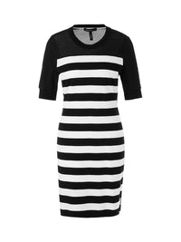 Marc Cain Dress With Block Stripe "Rethink Together" WS 21.11 M13