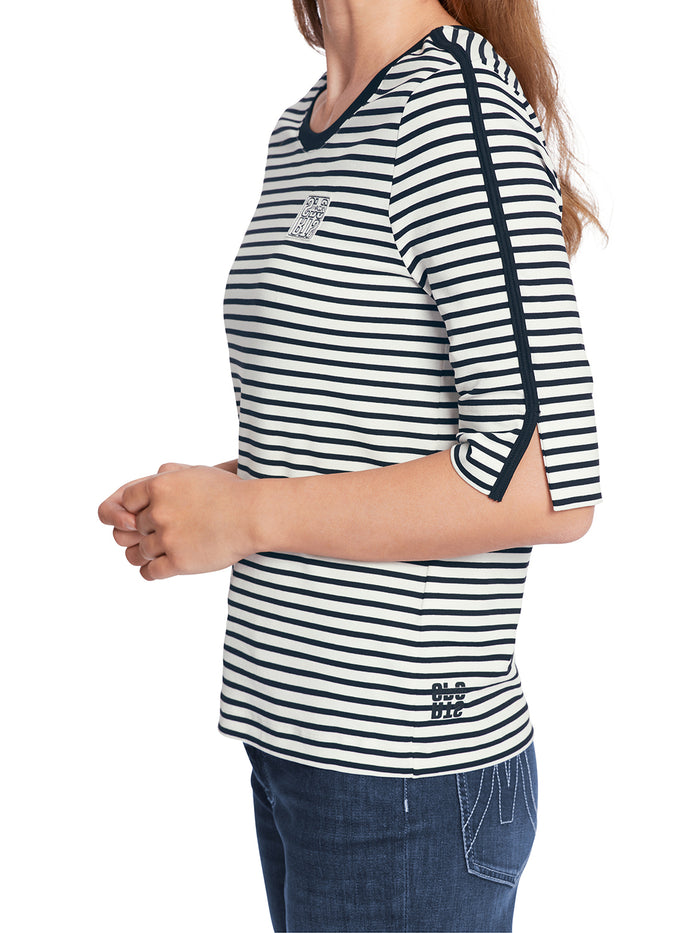 Marc Cain Narrow Striped T-Shirt WS 48.03 J18