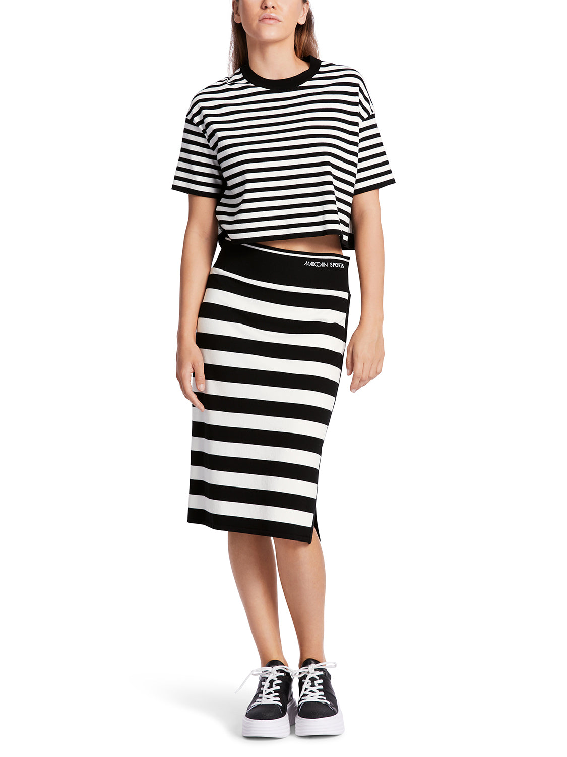 Marc Cain Striped Skirt "Rethink Together"  WS 71.03 M13