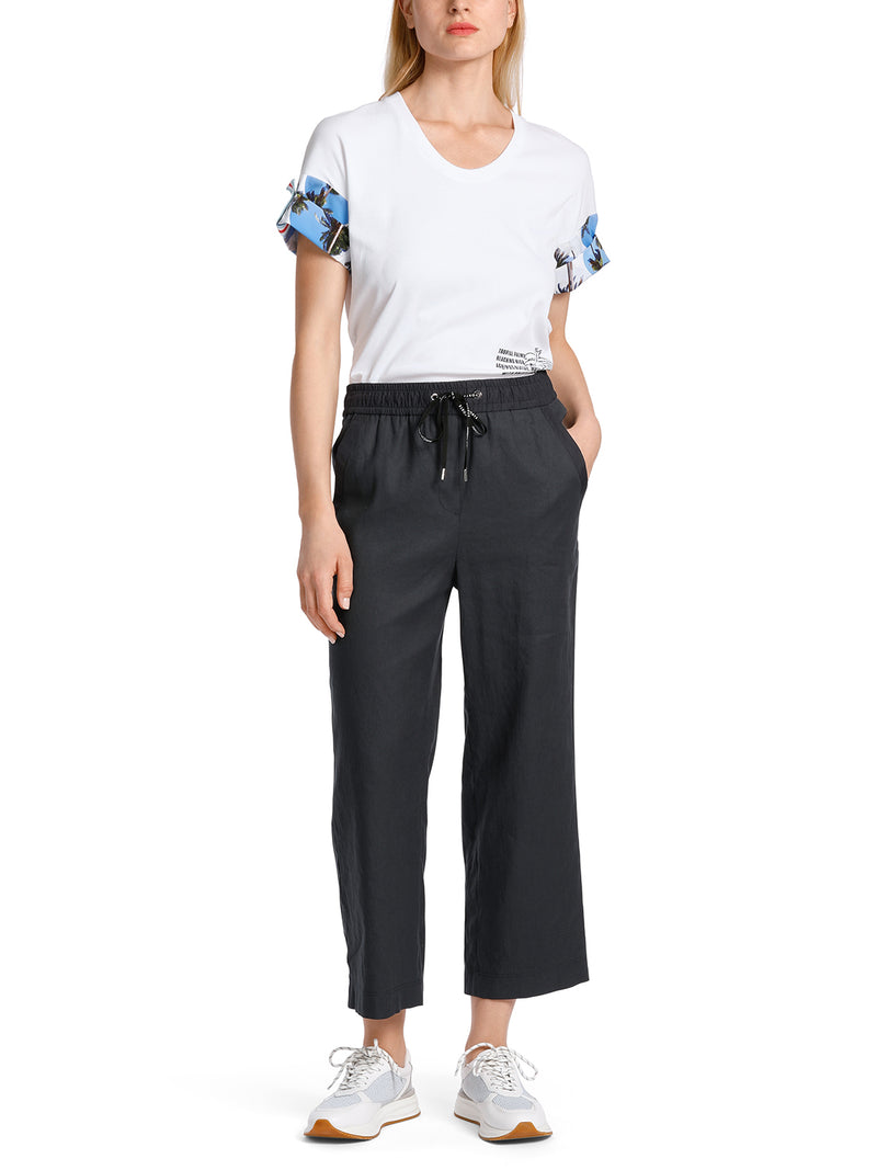 Marc Cain WUSU linen trousers WS 81.47 W03