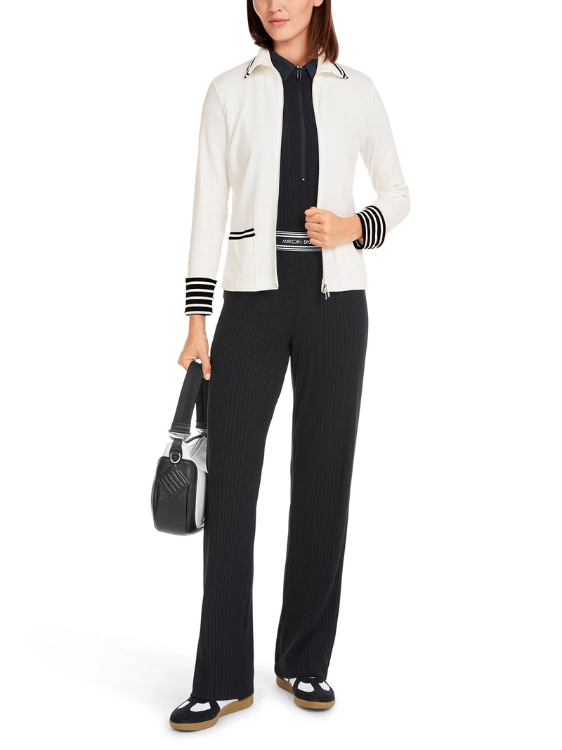 Marc Cain Light jacket in cotton rib YS 31.12 J55 - Pre-Order May Delivery