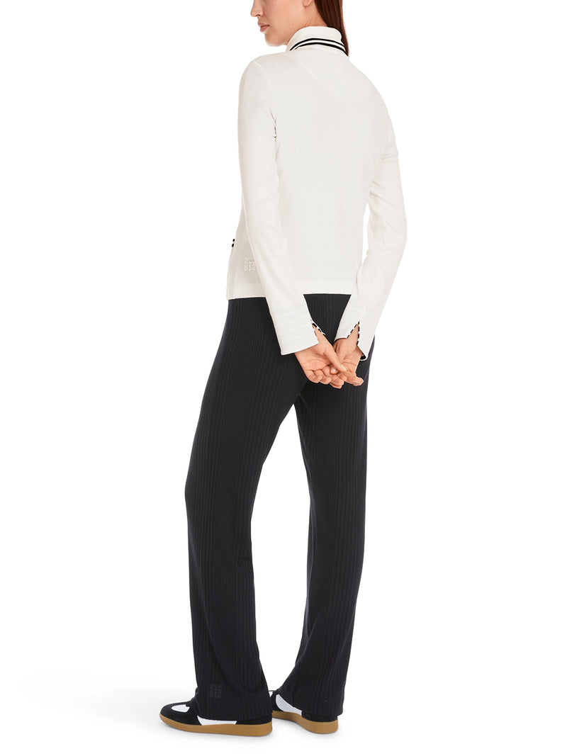 Marc Cain Light jacket in cotton rib YS 31.12 J55 - Pre-Order May Delivery