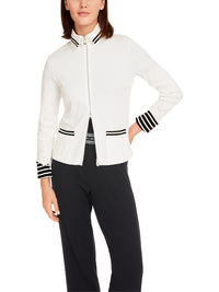 Marc Cain Light jacket in cotton rib YS 31.12 J55