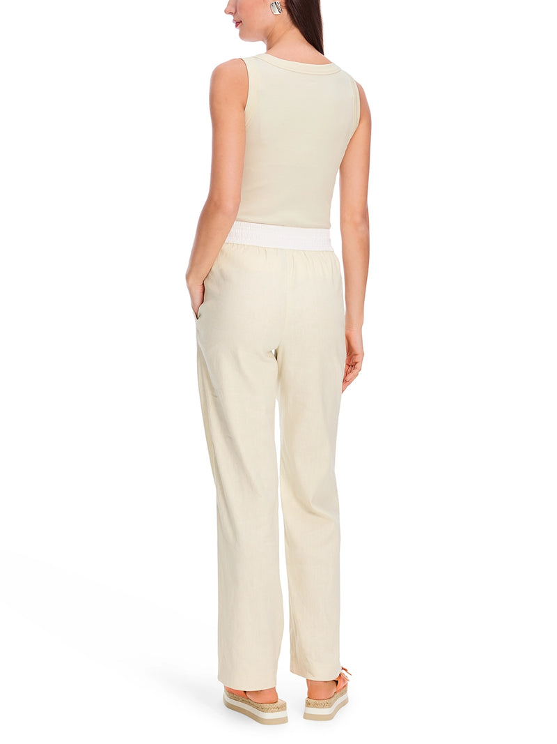 Marc Cain Sleeveless Top in Cotton Rib YS 61.25 J50