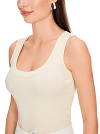 Marc Cain Sleeveless Top in Cotton Rib YS 61.25 J50