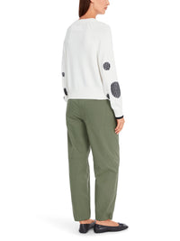 Marc Cain Raglan sweater with panther motif YS 41.21 M52