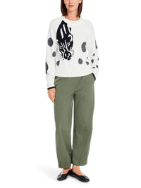 Marc Cain Raglan sweater with panther motif YS 41.21 M52