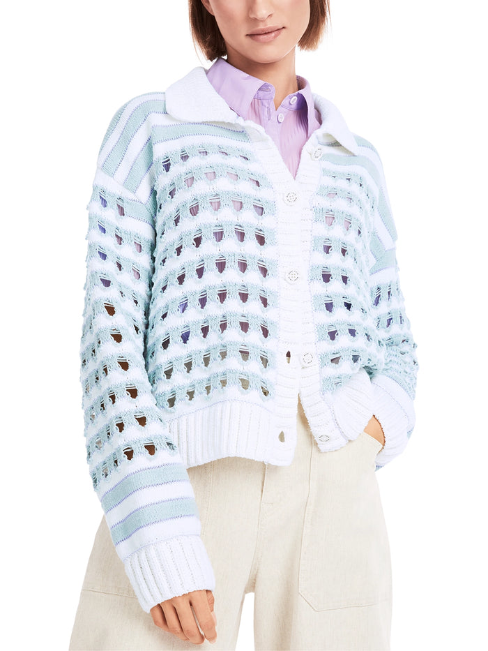 Marc Cain Knitted in Germany Ajour Cardigan YS 39.17 M23