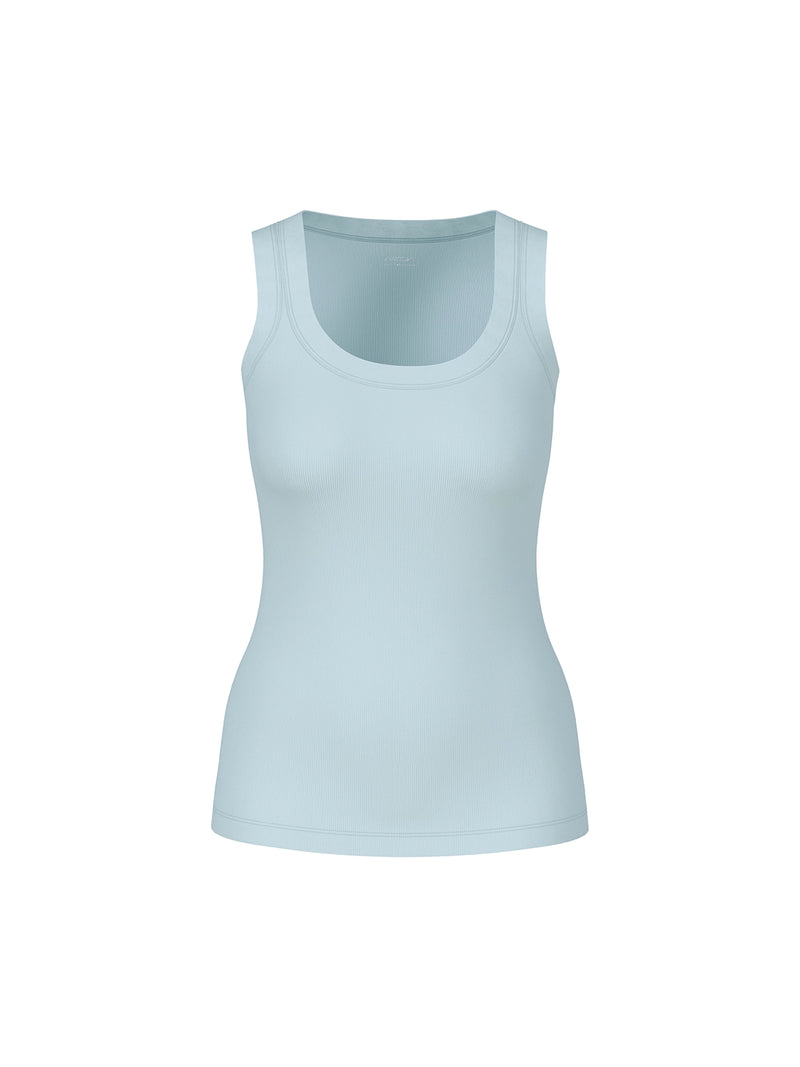 Marc Cain Sleeveless Top in Cotton Rib YS 61.25 J50