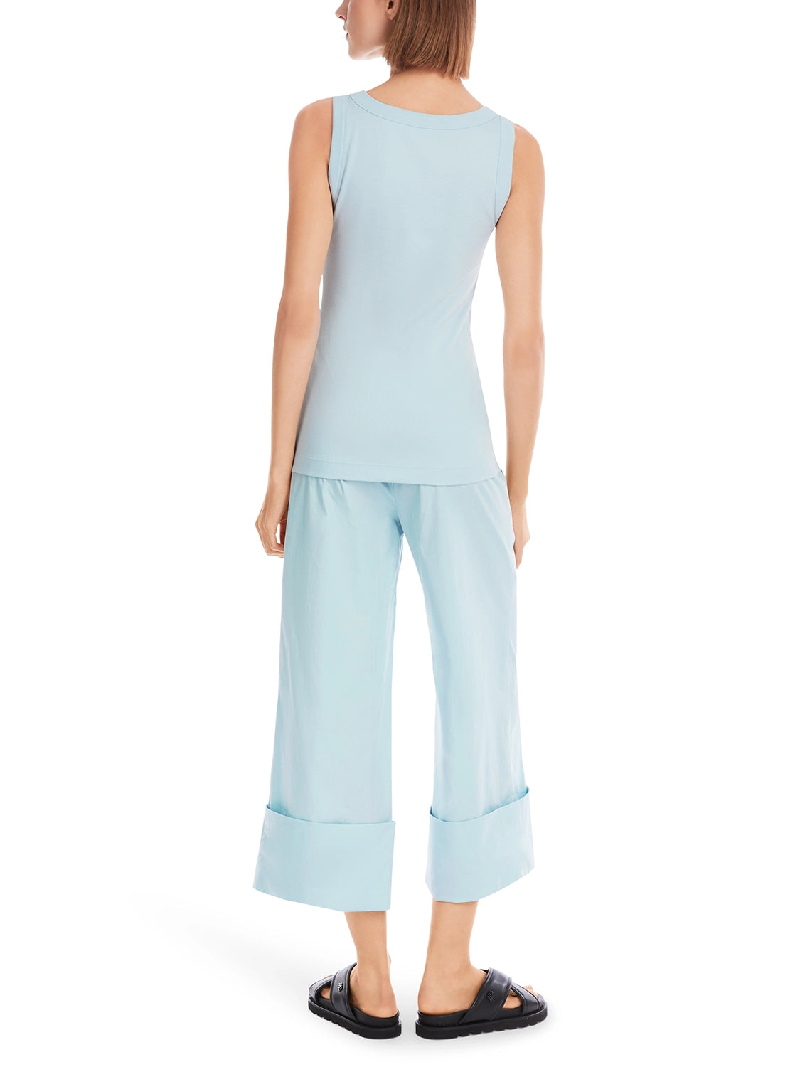 Marc Cain Sleeveless Top in Cotton Rib YS 61.25 J50
