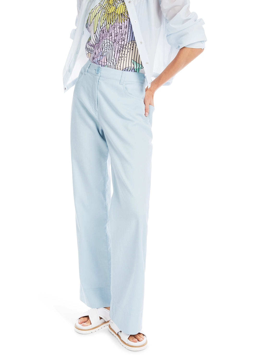 Marc Cain FAID Linen Blend Trousers YS 81.49 W30