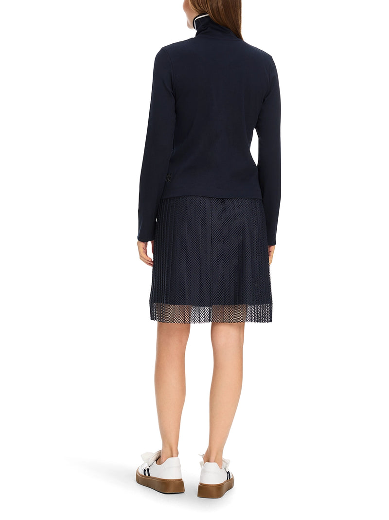 Marc Cain Light jacket in cotton rib YS 31.12 J55 - Pre-Order May Delivery