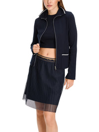 Marc Cain Light jacket in cotton rib YS 31.12 J55