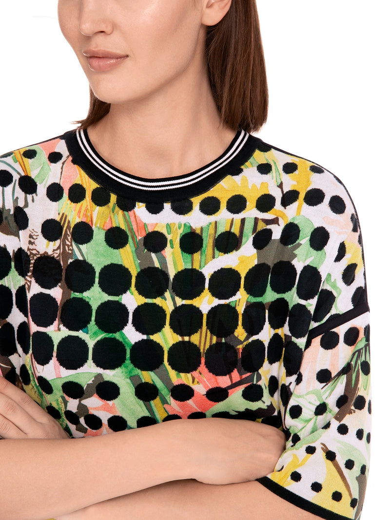 Marc Cain Knitted in Germany short-sleeve sweater YS 41.20 M16 - Pre-Order May Delivery