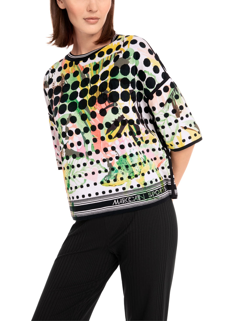 Marc Cain Knitted in Germany short-sleeve sweater YS 41.20 M16 - Pre-Order May Delivery