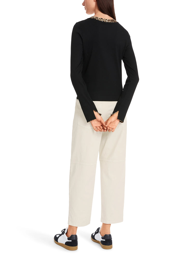 Marc Cain Zip jacket in cotton jersey YS 31.27 J20 - Pre-Order May Delivery