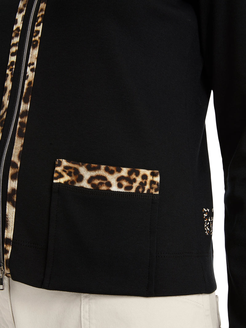 Marc Cain Zip jacket in cotton jersey YS 31.27 J20 - Pre-Order May Delivery