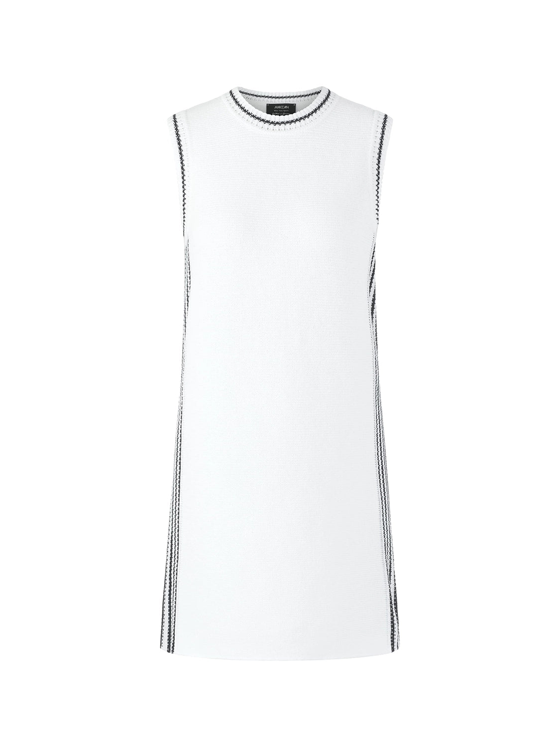 Marc Cain Knitted dress ‘Rethink Together’ in White AS 21.33 M24