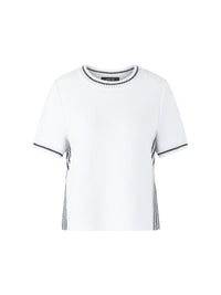 Marc Cain Jumper ‘Rethink Together’ in White AS 41.24 M24