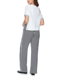 Marc Cain Jumper ‘Rethink Together’ in White AS 41.24 M24