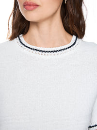 Marc Cain Jumper ‘Rethink Together’ in White AS 41.24 M24