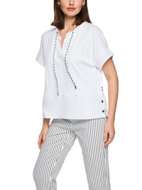 Marc Cain Casual T-shirt in White AS 48.48 J55
