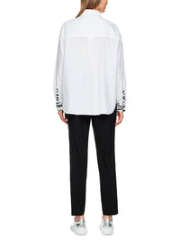 Marc Cain Rethink Together classic blouse in White AS 51.09 W81 - Pre Order June Delivery