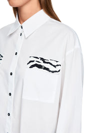 Marc Cain Rethink Together classic blouse in White AS 51.09 W81 - Pre Order June Delivery