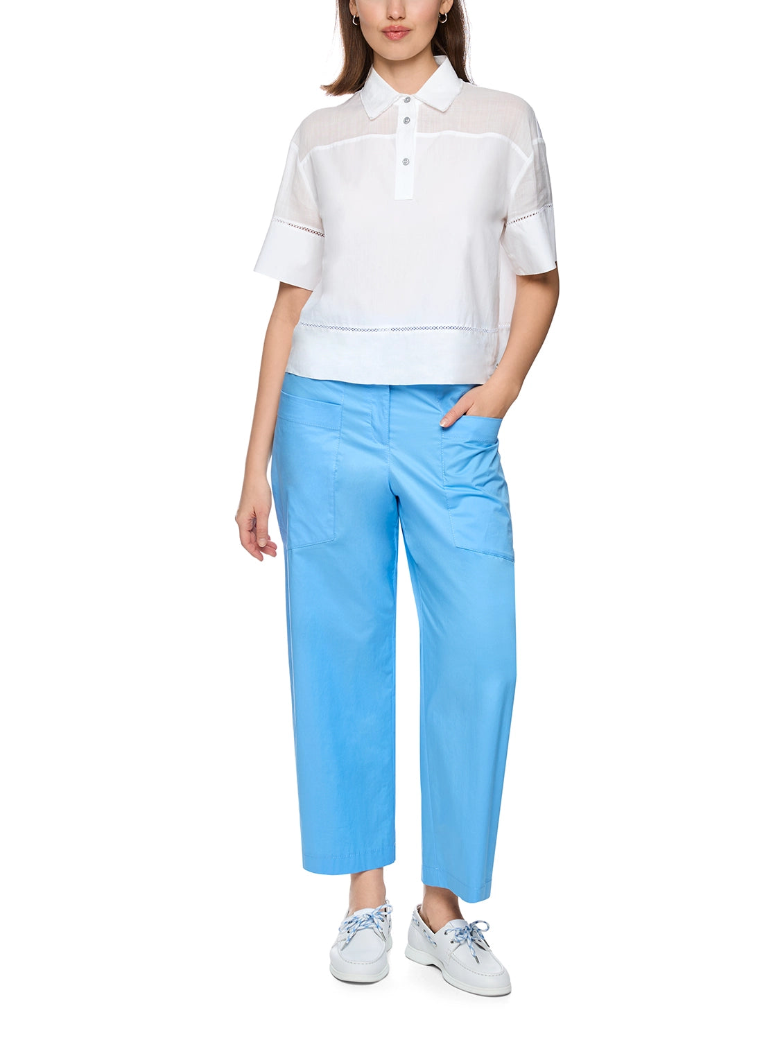 Marc Cain ‘Rethink Together’ blouse in White AS 51.20 W85