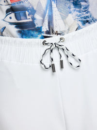 Marc Cain Wide-leg trousers WUXI in White AS 81.65 J66