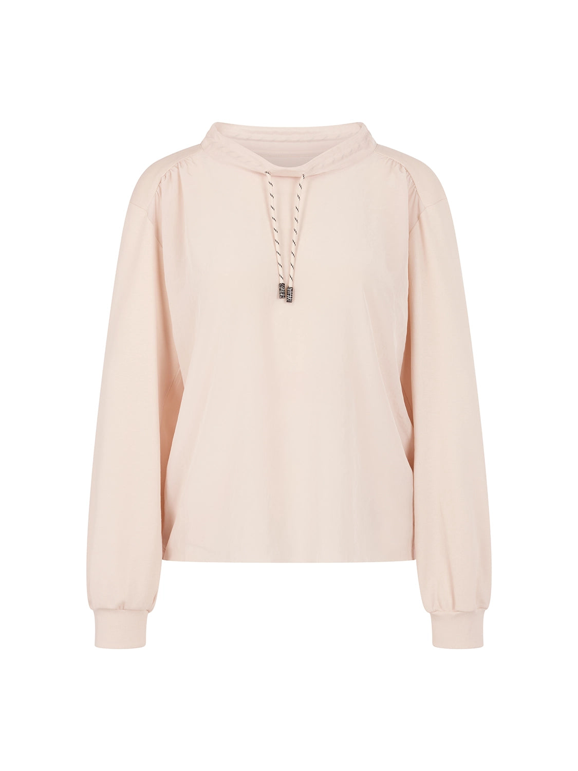 Marc Cain Long-sleeved shirt with materials mix in Magnolia AS 55.05 J67 - Pre Order June Delivery