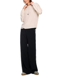 Marc Cain Long-sleeved shirt with materials mix in Magnolia AS 55.05 J67 - Pre Order June Delivery
