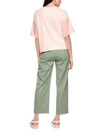Marc Cain Materials mix T-shirt in Rswtr New AS 48.44 J56